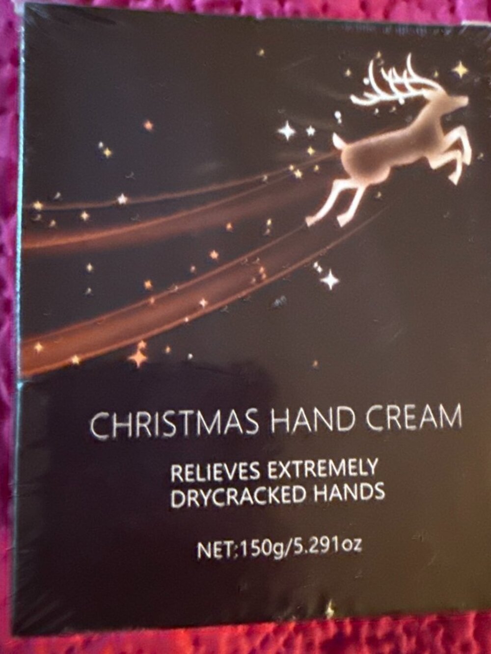 Christmas Hand Cream Reindeer Gift Box 150g New